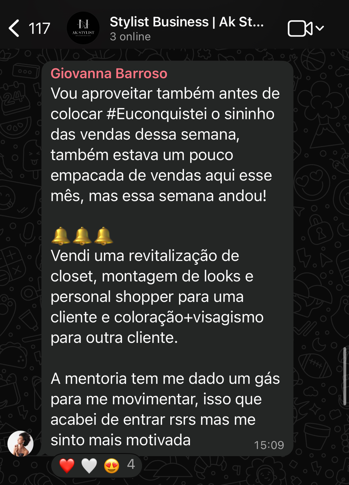 Depoimento de Giovanna Barroso