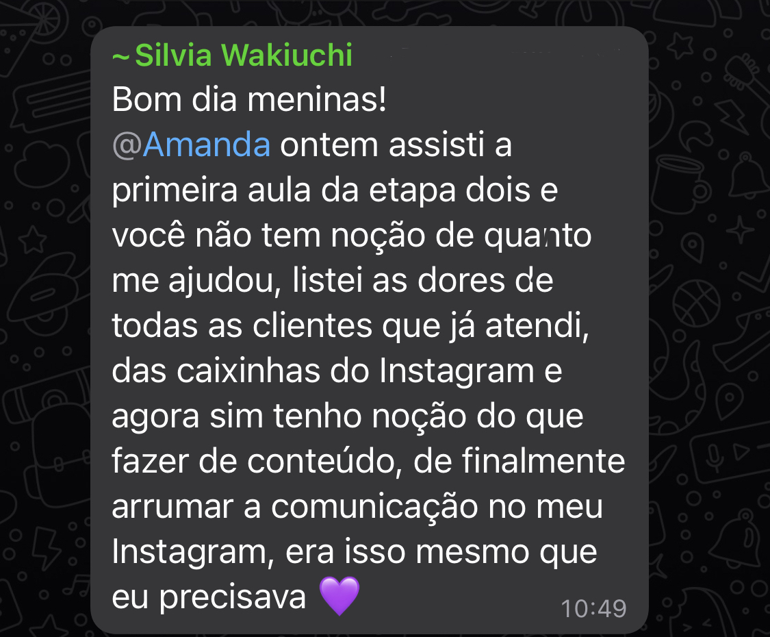Depoimento real de consultora sobre medo de não conseguir aplicar